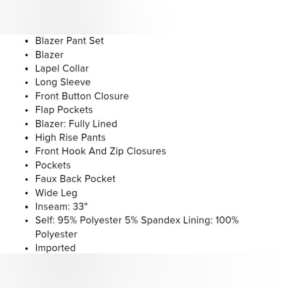 Fashion Nova Classic Black Pantsuit - Picture 5 of 5